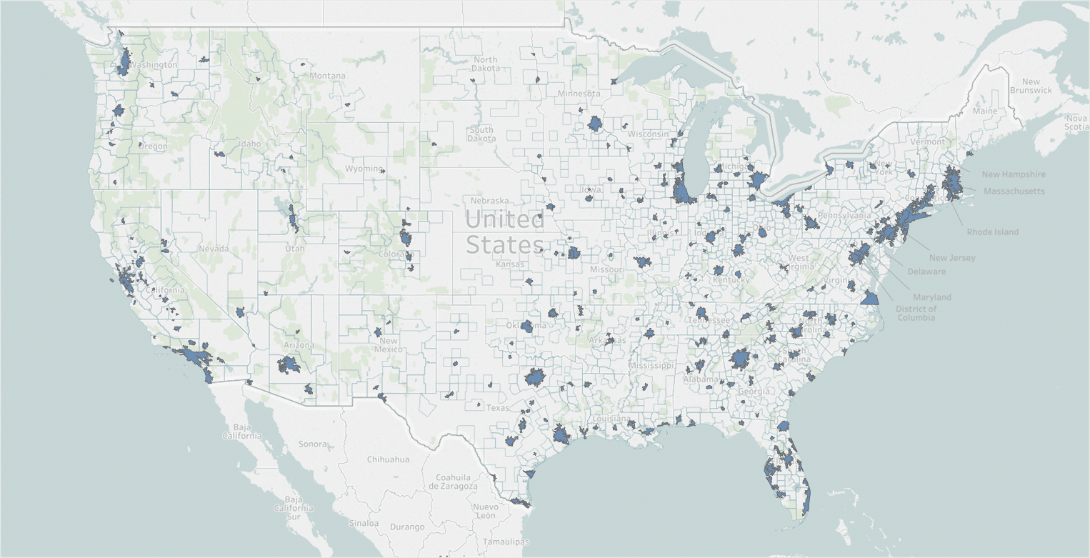 USDA Business Loan Eligibility Map United States 